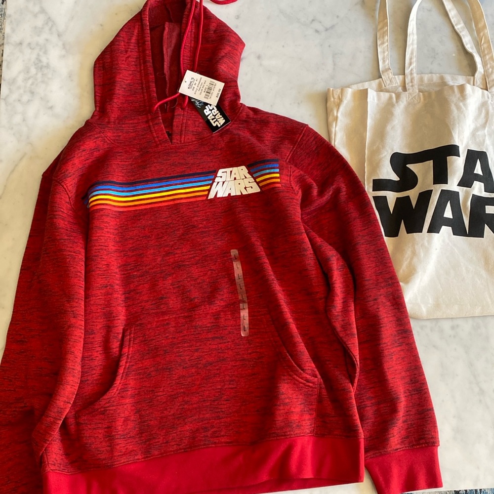 NWT Star Wars hoodie and Tote Bag